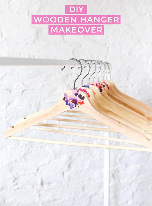 DIY Wooden Hanger Makeover