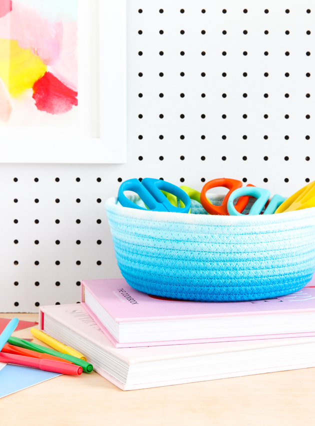 DIY Dyed Ombre Basket