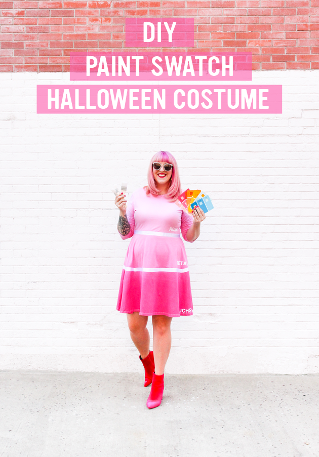 DIY Paint Swatch Halloween Costume