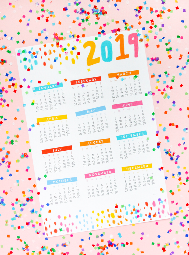Free 2019 Calendar Printable