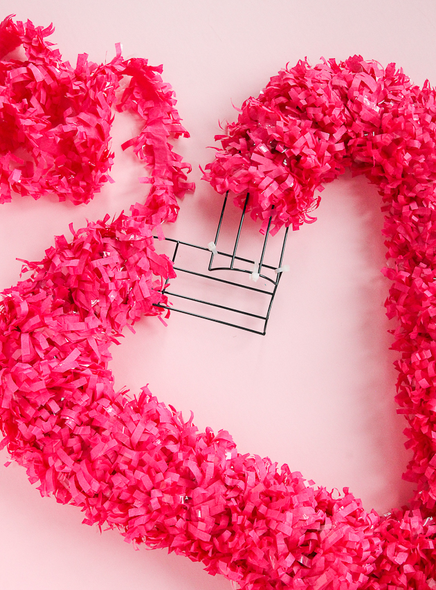 10 Minutes or Less: DIY Heart Wreath - The Crafted Life