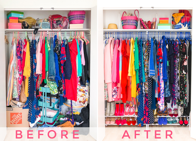 closet makeover + organizational must-haves!
