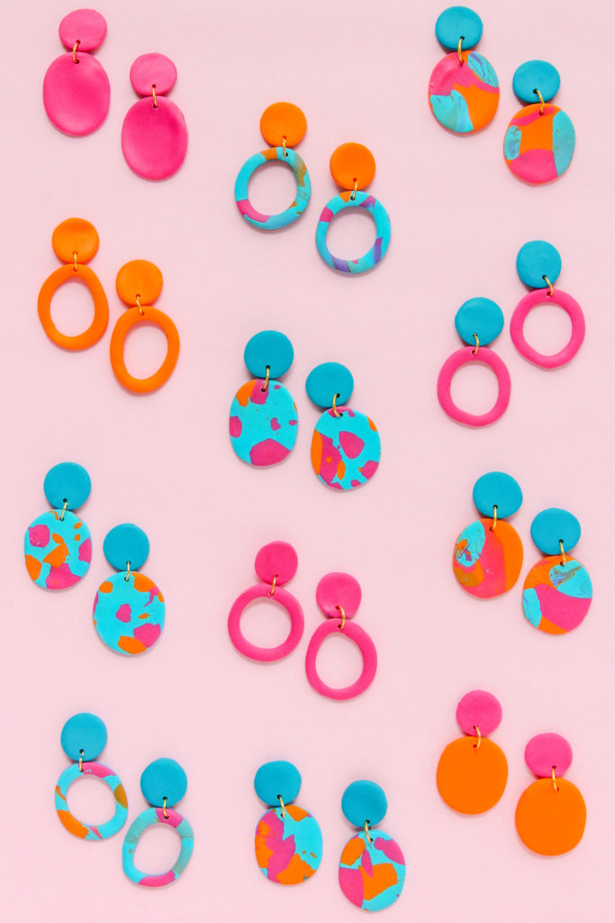 Learn how to make clay earrings in a few simple steps! DIY Statement Earrings are the perfection accessory for any wardrobe.