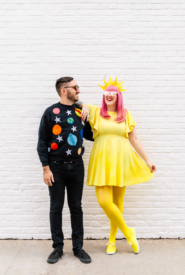 DIY Solar System Couples Costume 