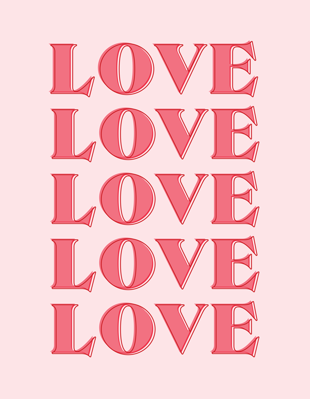 Free Love Wall Art Printable