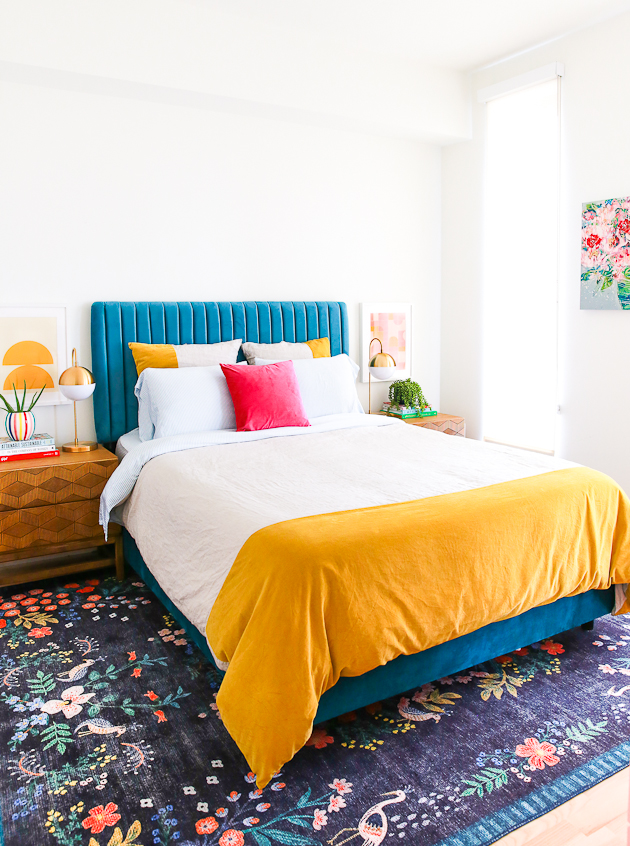 Colorful Bedroom Makeover