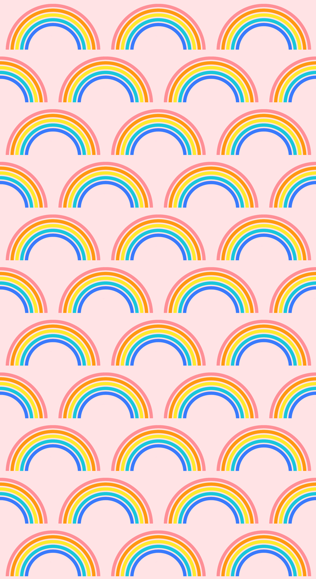 Rainbow Wallpaper + Printable Downloads