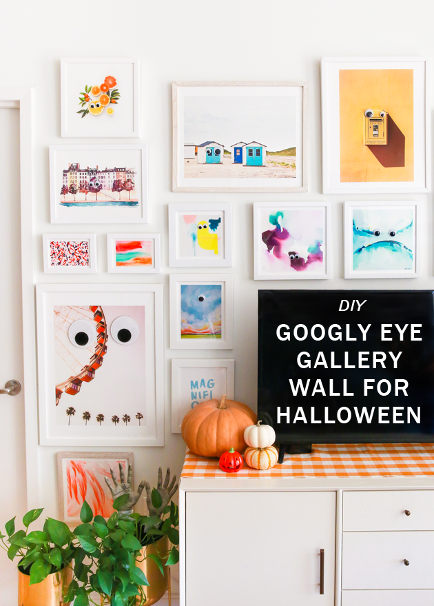 Googly Eye Gallery Wall for Halloween