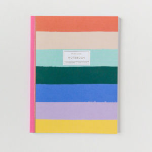 Rainbow Striped Notebook
