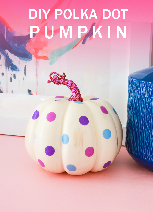 DIY Polka Dot Pumpkin