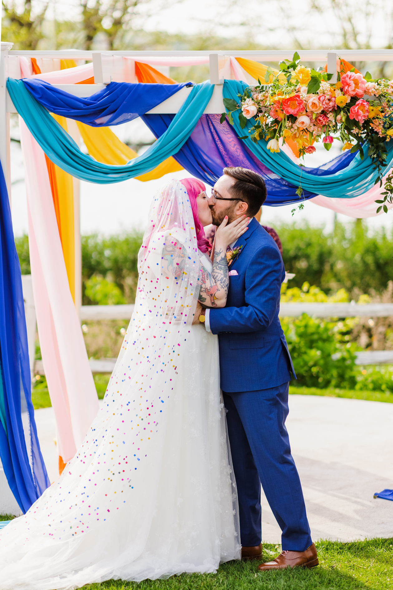 The Crafted Life's Colorful Wedding