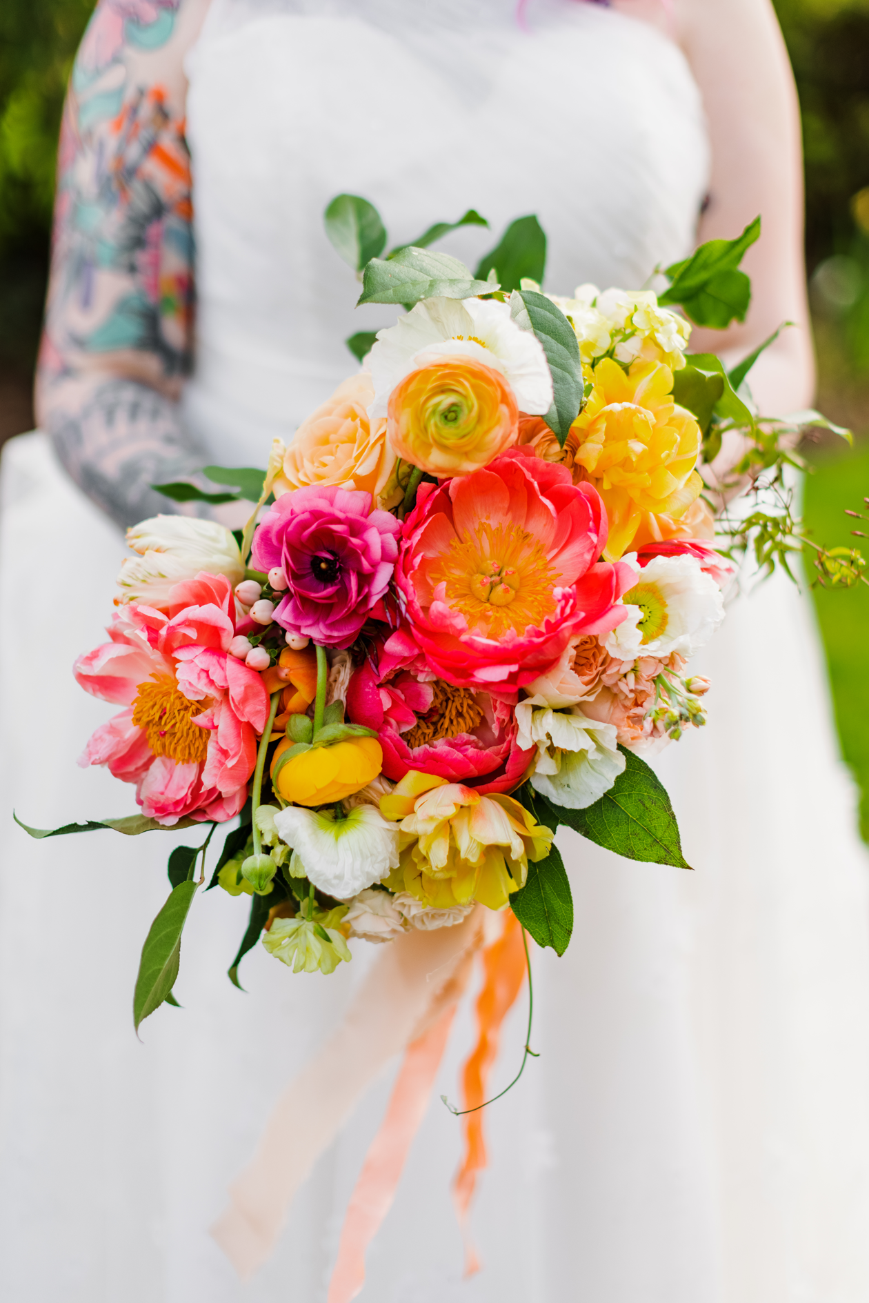 The Crafted Life's Colorful Wedding