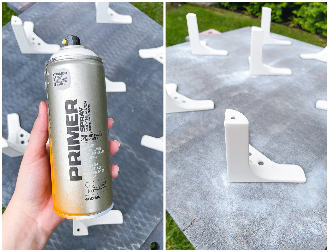 Ikea Desk Hack: Part III is all about how to paint metal Ikea legs and how to finish a wooden desk top.