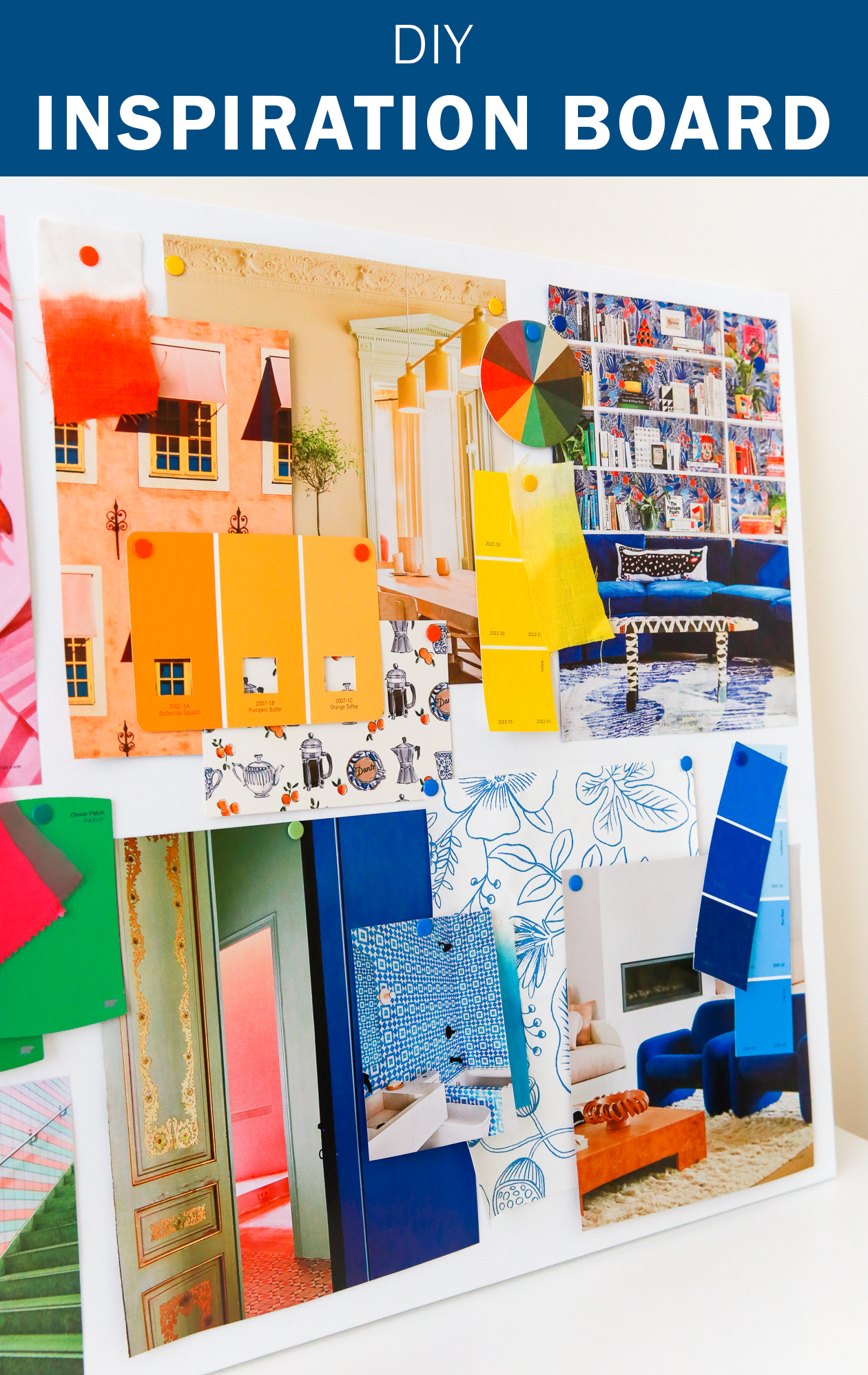 Plan your next project with this DIY Inspiration Board! Great for adding inspiration to your workspace. How to make an inspiration board is easier than you might think!