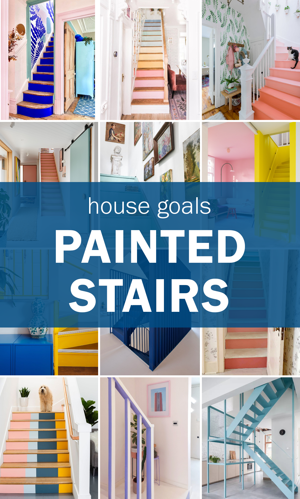 House Goals: Colorful Painted Stairs